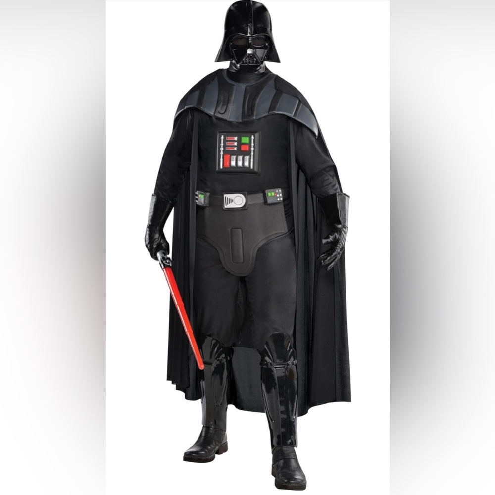 Amscan Star Wars deluxe Darth Vader adult costume. NWT control box lights up.s/m